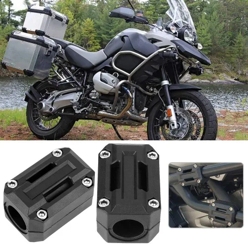 Vista 6 de Protectores de barra de choque, 3 pares universales de parachoques de motocicleta, protector de motor, decoración de bloques de parachoques de 22