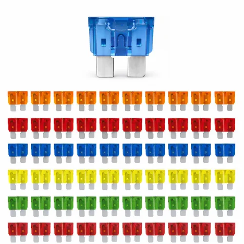 Vista 8 de MGI SpeedWare 60 piezas de fusibles de hoja LED surtido, brillo inteligente, 5 A, 10 A, 15 A, 20 A, 30 A, 40 A, ATO/ATC 12vDC de protección