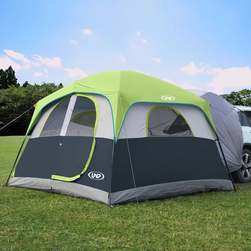 Vista 11 de UNP Tienda de campaña SUV para acampar, tienda de campaña SUV para 6 personas con portón trasero - fácil instalación con sobretecho, 10'x9'x78in(H)