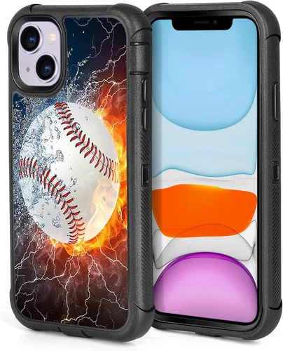Vista 11 de Carcasa para iPhone 15, diseño de hojas de camuflaje Design for Women Men Boys Kids, 3-Layer Rugged Shockproof Anti-Slip Hard Bumper Silicone