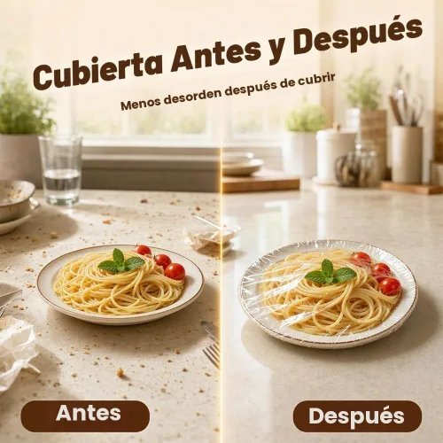 Vista 3 de 2026 - Cubierta elástica desechable para alimentos