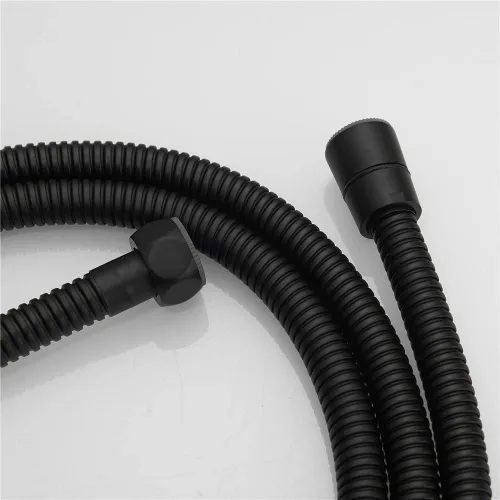Vista 4 de Manguera de ducha extra larga, reemplazo de 79 pulgadas, extensión de mano, negro mate