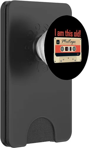 Vista 7 de I am this old Vintage Tech Nostalgia Cassette Mixtape PopSockets Standard PopGrip