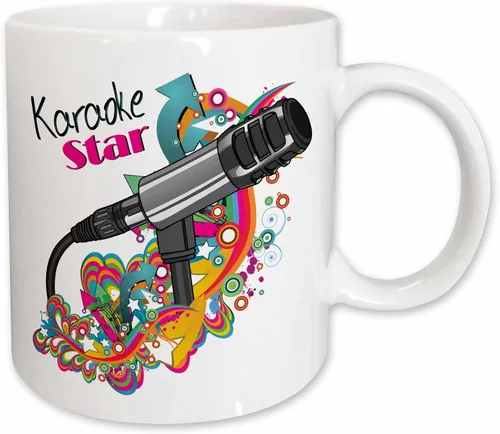 Vista 10 de 3D Rose 115368_4 - Taza de cerámica de dos tonos, 11 onzas, color negro y blanco