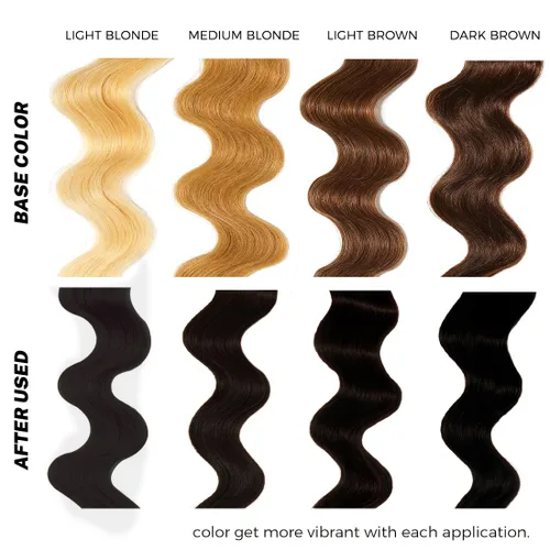 Vista 7 de SOVONCARE Acondicionador Depósito de Color para el Cabello, Tinte Semi-Permanente Negro para Cabello Teñido, 5.28 OZ, Resultados Vibrantes en 10