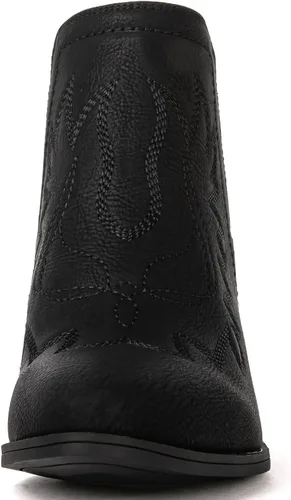 Vista 4 de GLOBALWIN Botas de tobillo para mujer, botas vaqueras del oeste