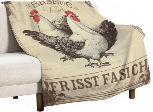 Vista 34 de Manta de microfibra suave y acogedora con diseño de gallo rústico en blanco y negro, suave y acogedora manta de microfibra para sofá, cama, oficina