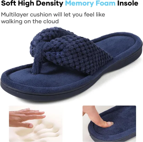 Vista 3 de ULTRAIDEAS Pantuflas de casa con espuma viscoelástica para mujer