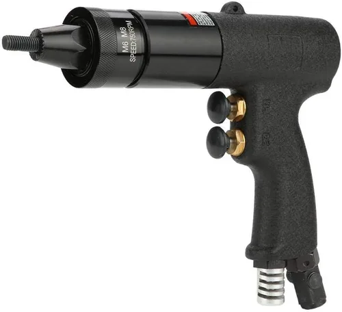 Vista 7 de Akozon - Pistola de ajuste de tuerca de remache neumática, herramienta automática de tuerca remachadora neumática (KP-739A)