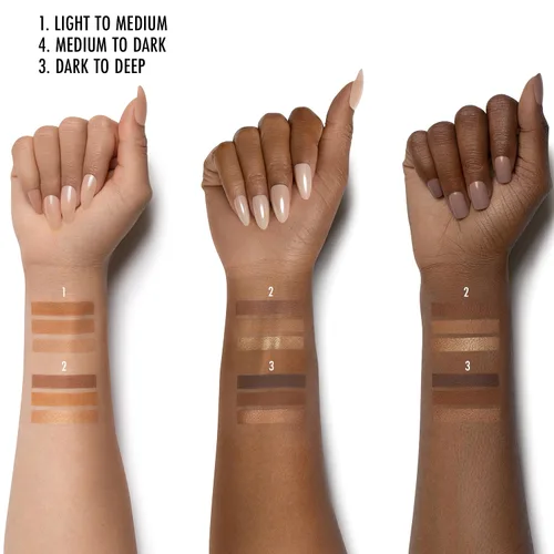 Vista 3 de Black Radiance Paleta de Contorno True Complexion, de Oscuro a Profundo