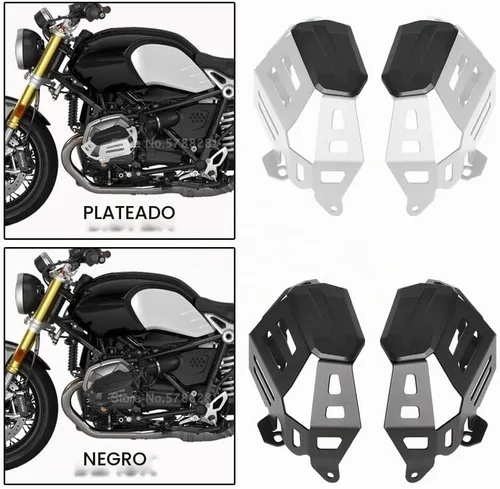 Vista 2 de Para BMW R nineT R Nine T RnineT R9T Pure Scrambler 2020-2024 K23 motocicleta motor protector protector cubierta (negro)