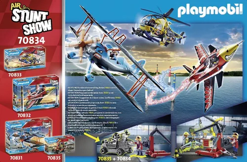 Vista 4 de Playmobil Estación de servicio Air Stunt Show