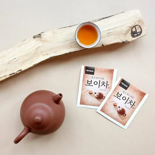Vista 7 de Ssanggye Té Pu-erh de 0.02 oz x 40 bolsitas de té, 100% de fermentación natural Puer Pu'er, contiene cafeína natural, antiinflamación, mejora