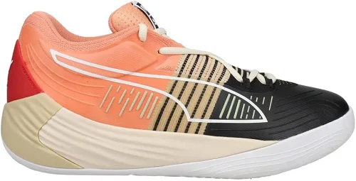 Vista 3 de PUMA Fusion Nitro Tenis de baloncesto para hombre, color naranja