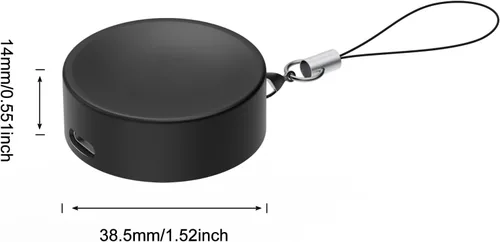 Vista 6 de AWINNER Cargador portátil compatible con Galaxy Watch 8/76/ 5/4/3/Active 2/1, base de carga magnética USB-C para llavero, accesorios de viaje