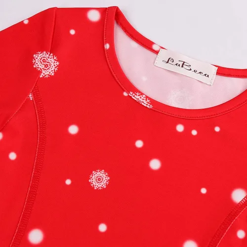 Vista 4 de LaBeca - Vestido sin mangas o de manga larga para niñas vestidos casuales con diseño de unicornio o sirena para niñas pequeñas o grandes
