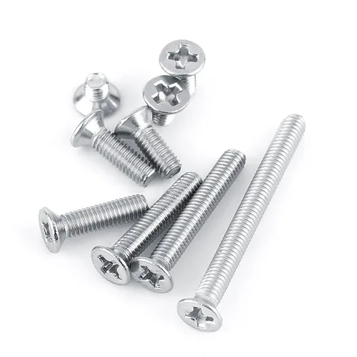 Vista 4 de Tornillos de máquina M3, 9 tipos M3 de cabeza plana, acero inoxidable SS304 de cabeza plana de acero inoxidable SS304 (M3x8)