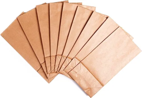 Vista 5 de Concession Essentials Bolsa marrón de 4 libras, paquete de 500 unidades. Tamaño: 5X 3X x9.