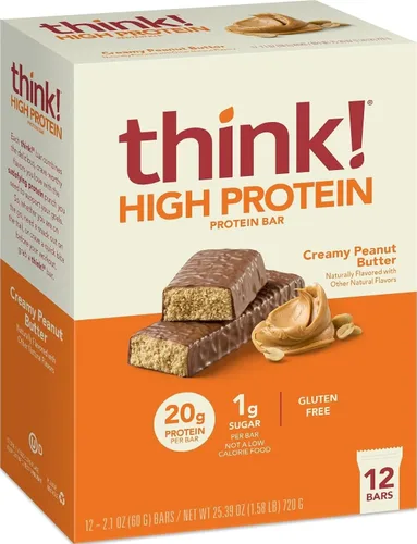 Vista 11 de Think! Barra alta en proteínas, Brownie Crunch, 12