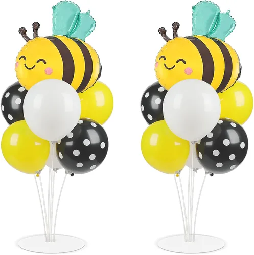 Vista 44 de Kit de soporte para globos de fiesta de fútbol 2 juegos con 2 globos de rugby de aluminio tipo bola, centro de mesa temático de fútbol para mesas