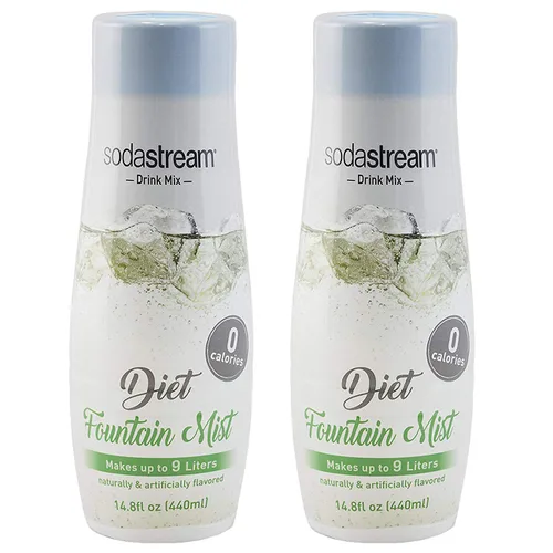 Vista 6 de SodaStream Mezcla de bebida Zero Strawberry Sandía, 14.8 onzas líquidas, paquete de 2