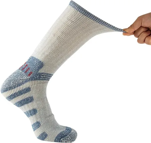Vista 8 de Calcetines de lana merina para hombre, calcetines deportivos cálidos para hombre, adecuados para senderismo, senderismo, campamento..