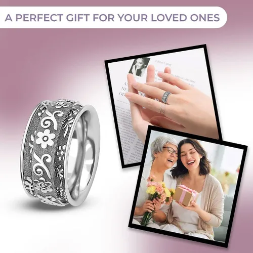 Vista 6 de Shop LC 925 Sterling Silver Spinner Ring Jewelry Gifts for Women Gifts for Women