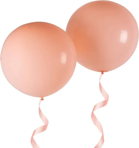 Vista 17 de Globos redondos gigantes de 36 pulgadas, paquete de 6 globos de látex negros para sesiones de fotos, bodas, baby shower, decoraciones de fiesta