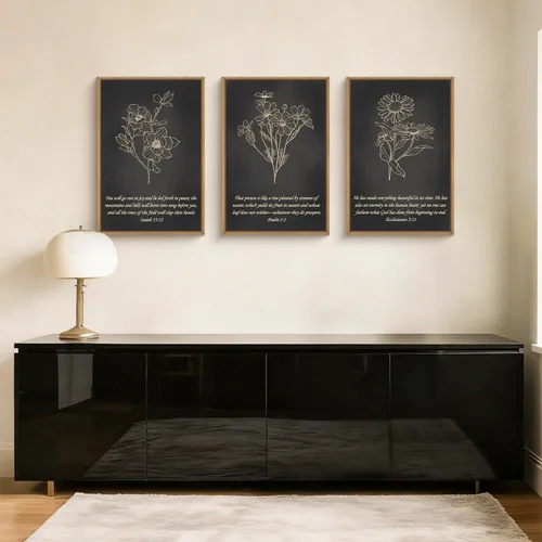 Vista 37 de FWIEXA Juego de Arte de Lienzo Bohemio Enmarcado para Pared, Cuadros Botánicos Verde Salvia Decoración de Pared, Impresiones de Arte de Plantas