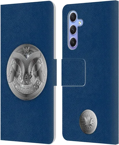 Vista 97 de Head Case Designs Officially Licensed WWE Cruiserweight Champion Title Belts Leather Wallet Case Compatible with Samsung Galaxy A07 4G Campeón
