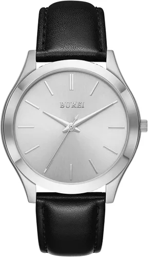 Vista 13 de BUREI Relojes para hombre de moda analógicos de acero inoxidable con movimiento de cuarzo impermeables, regalo para hombres.