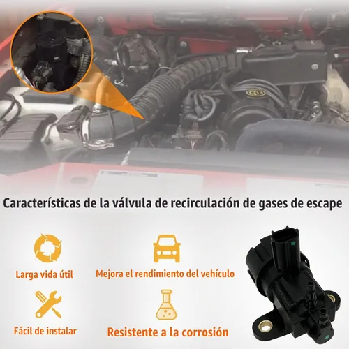 Vista 6 de Válvula EGR EGR3001 Válvula solenoide de vacío EGR Compatible con Ford F150 E150 E250 E350 Escape Expedition Explorer Taurus Lincoln Mercury Válvula