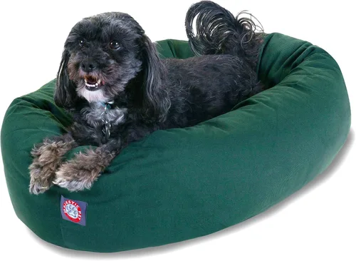 Vista 28 de Majestic Pet Products - Cama en forma de bagel para perro, color caqui, 32 pulgadas