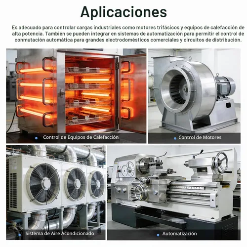 Vista 5 de UL del control magnético del motor de la bobina 9A AC-3 del contactor 24VDC