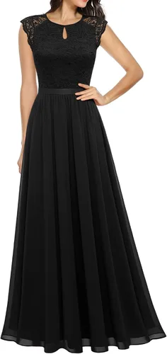 Vista 134 de Dressystar - Vestido de dama de honor, sin mangas, con cuello en V, para fiesta de boda