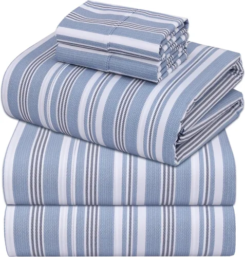 Vista 67 de ZOYER Sábanas de 100 % algodón percal tamaño individual, refrescantes y transpirables, duraderas, con una sensación nítida, suave y cómoda, bolsillo