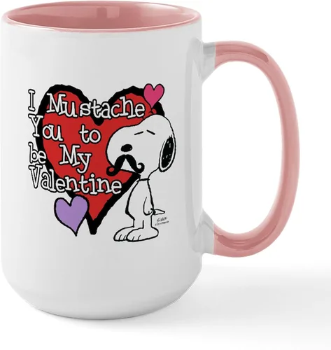 Vista 142 de CafePress SNOOPY Joe Cool - Taza de café de cerámica (15.0 fl oz)