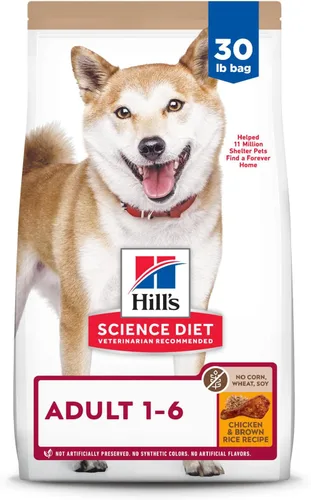 Vista 15 de Hill's Science Diet - Alimento seco para perros adultos 1-6, Nutrición Premium para adultos 1-6, sin maíz, trigo ni soya, pollo y arroz integral