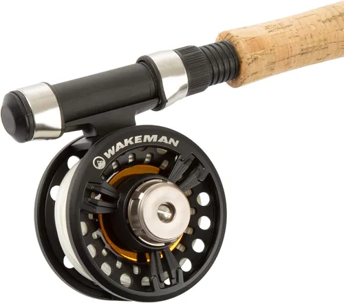 Vista 8 de Wakeman Outdoors Fly Fishing Rod & Reel Combo Starter Kit with Case and Accessories