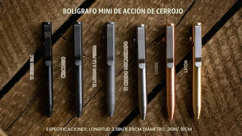 Vista 2 de BIG IDEA DESIGN Mini Bolígrafo de Acción de Tornillo (Latón)