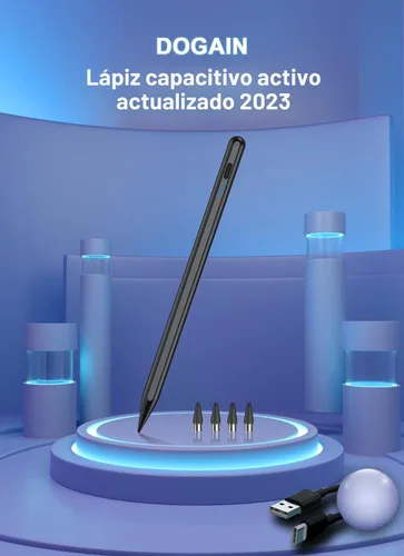 Vista 7 de Lápices ópticos para pantallas táctiles, lápiz para tableta con pantalla de energía, punta POM, lápiz táctil digital magnético compatible