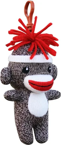 Vista 10 de Plushland Juguetes de peluche de Navidad, lindo calcetín suave Sockiez mono decoración de árbol de Navidad, bonito regalo de Navidad, adorno