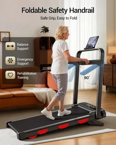 Vista 14 de 15% Auto Incline Walking Pad Treadmill with 12-Level, 43″ High Armrests