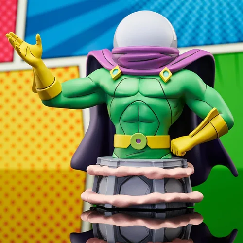 Vista 4 de Diamond Select Toys Marvel Animated: Mysterio - Busto de resina a escala 1:7, multicolor, 6 pulgadas