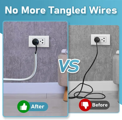 Vista 3 de Ocultacables de Pared de 39", Cubiertas de Cables de Silicona Autoadhesivas para Cables en la Pared, Ocultacables para TV de Montaje en Pared, Kit