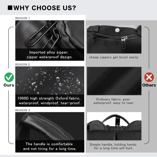 Vista 6 de Bolsa de viaje 40L, bolsa de gimnasio grande 4 en 1 con zapatos y ropa húmeda y compartimentos para laptop, color negro, Negro -, Bolsa de viaje