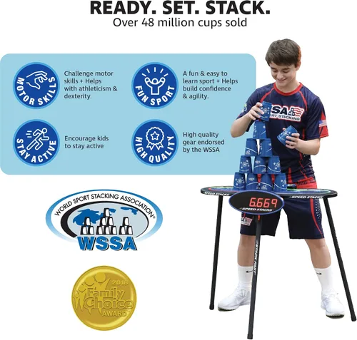 Vista 6 de Conjunto de vasos para apilar, deportivos, de Speed Stacks