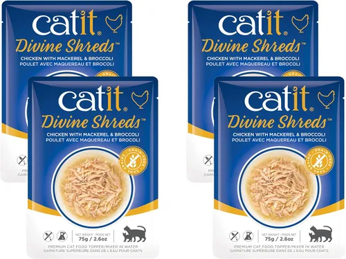 Vista 12 de Catit Divine Shreds Premium - Decoración de comida para gatos, pollo, paquete de 12