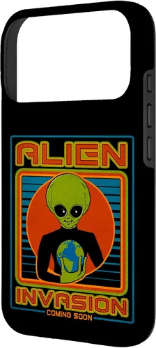 Vista 80 de Funda para iPhone 13 Pro Max Alien Invasion 1984 Tech Noir Distopía