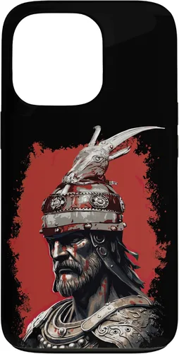 Vista 10 de Funda para iPhone 13 Pro Max Skanderbeg Albanan National Hero Eagle Kosovo Albaner